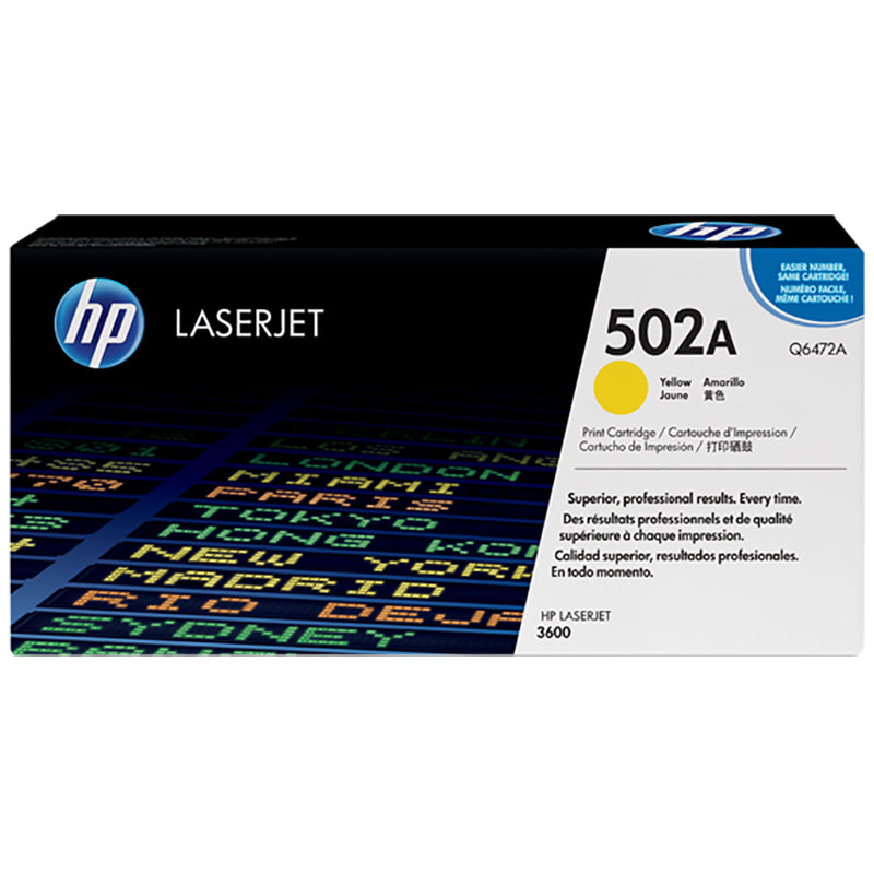 HP YELLOW TONER COLOR LASERJET 3600