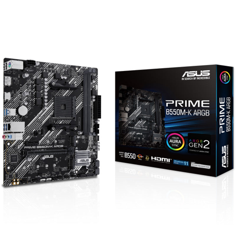 Asus Prime B550M-K ARGB AM4 micro-ATX Motherboard