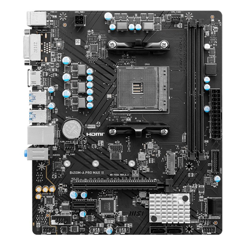 MSI B450M-A Pro Max II AM4 micro-ATX Motherboard