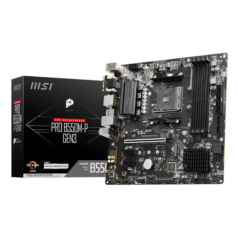 MSI Pro B550M-P Gen3 mATX AM4 Motherboard