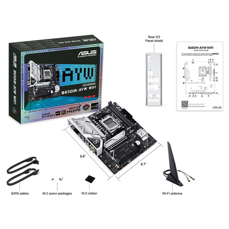 Asus B650M-AYW WIFI AM5 micro-ATX Motherboard