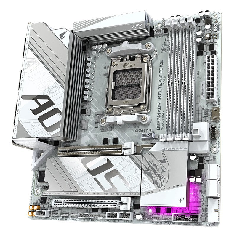 Gigabyte B850M A Elite WiFi6E Ice AM5 m-ATX Motherboard