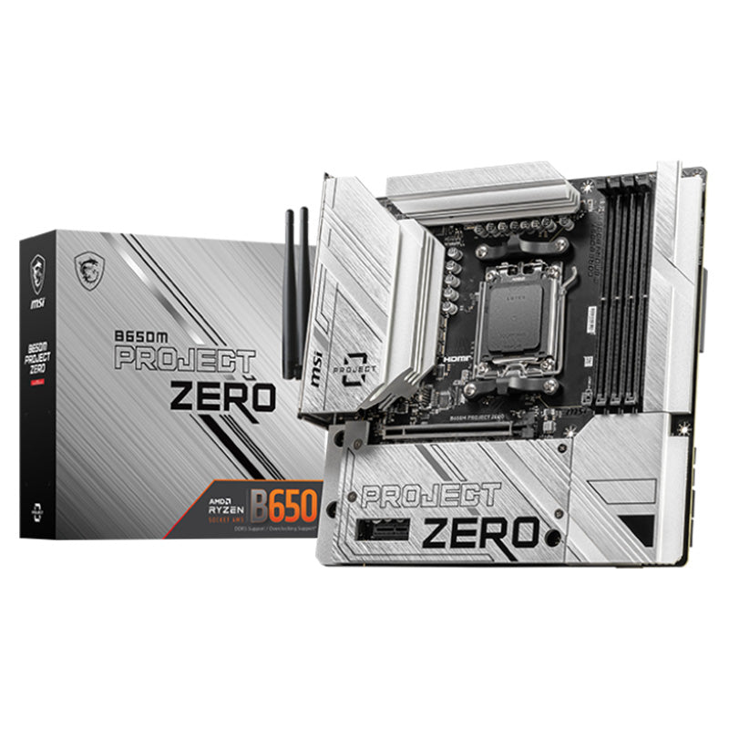 MSI B650M Project Zero AM5 mATX Motherboard