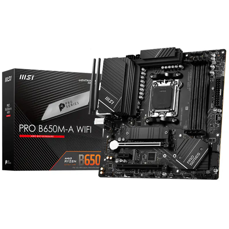 MSI Pro B650M-A WiFi AM5 mATX Motherboard