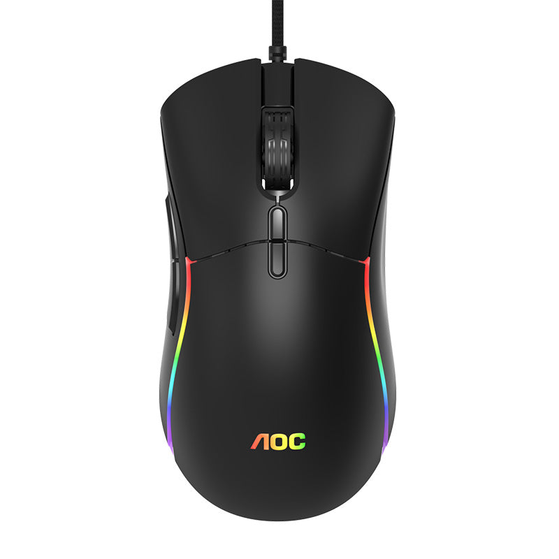 AOC GM310 RGB Wired Optical Gaming Mouse - Black