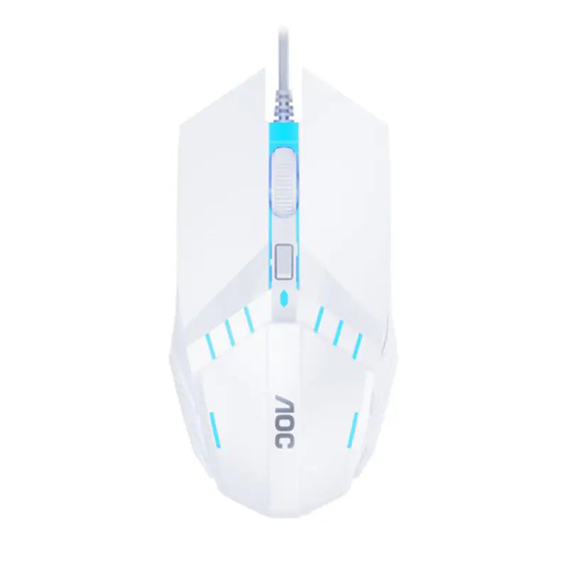 AOC MS120 7 Colours RGB Wired Gaming Mouse - White