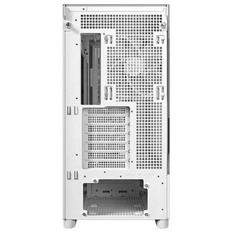 Antec FLUX TG Premium Birch Trim ATX Case - White