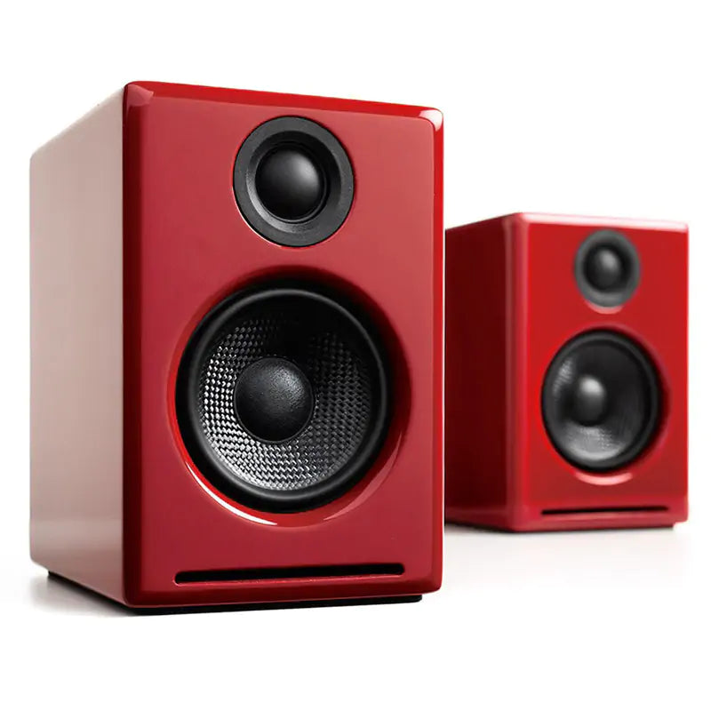 Audioengine 2+ Wireless Desktop Speakers - Gloss Red