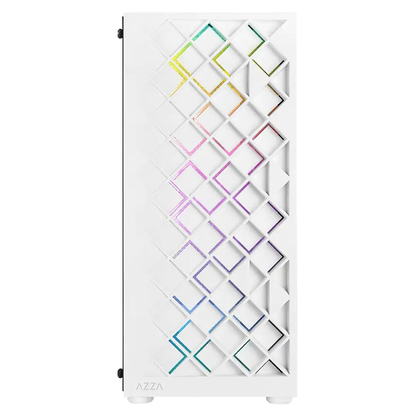 Azza Spectra 280W Mid Tower Tempered Glass ATX Case - White