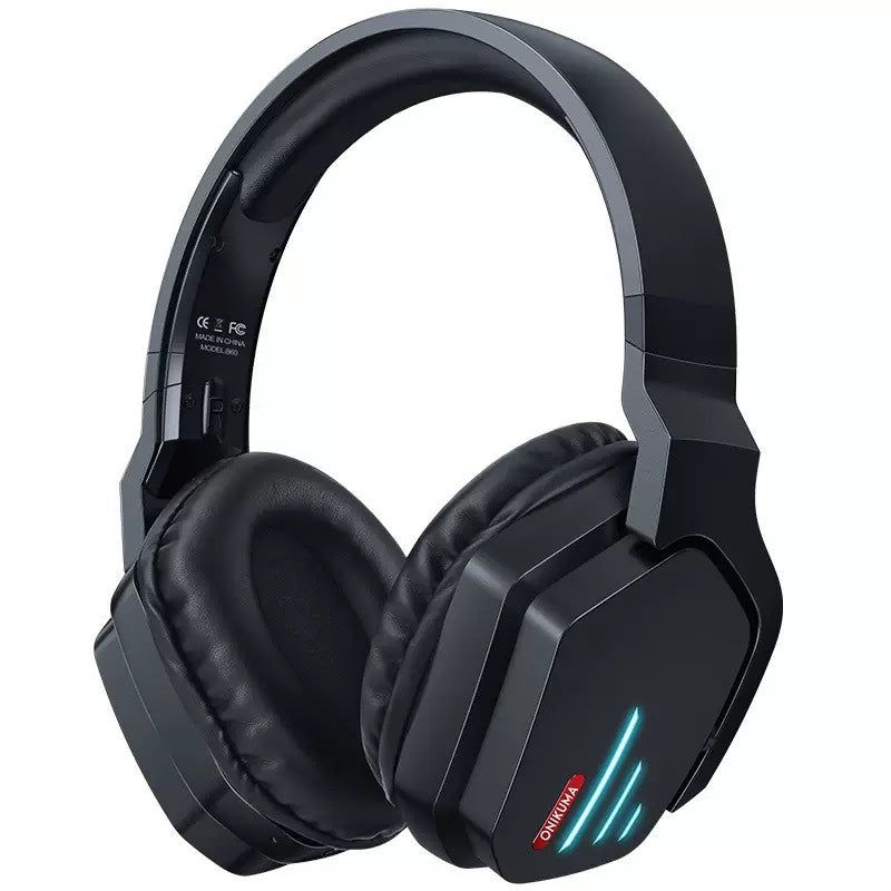 B60 Bluetooth headset  noise-canceling  stereo gaming  heavy bass  wireless glowing headphones