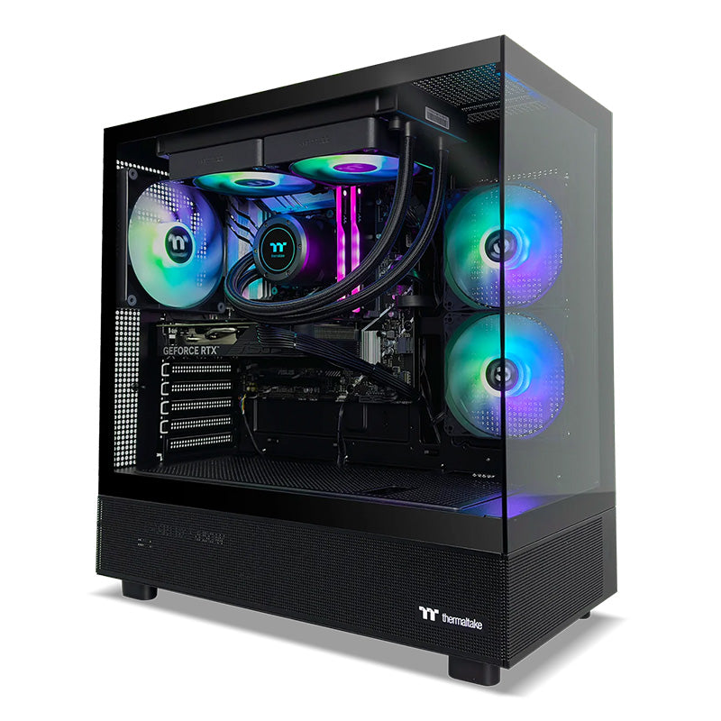 Thermaltake Horizon Ryzen 5 7500F RTX 4060 1TB SSD 32GB RAM W11H Gaming Desktop PC - Black