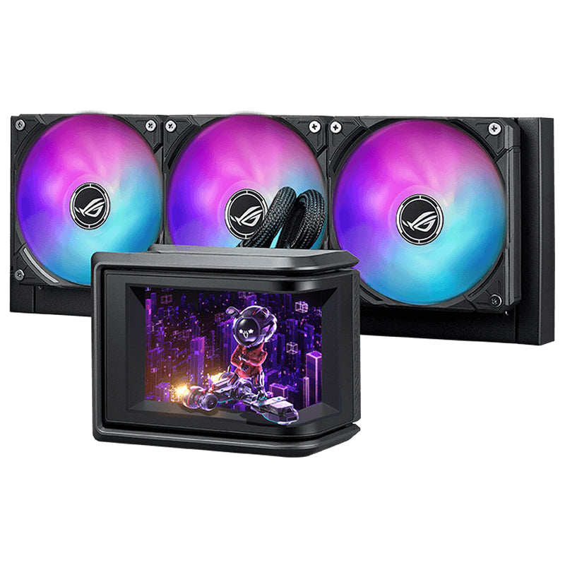 Asus ROG RYUO IV SLC 360 ARGB AIO Liquid CPU Cooler - Black