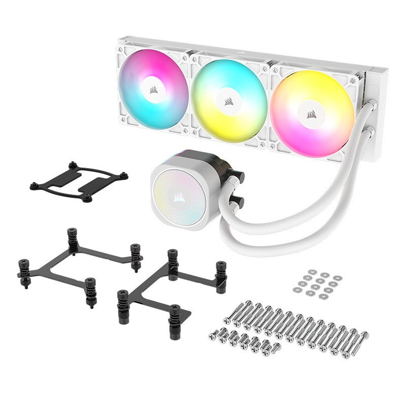 Corsair NAUTILUS 360 RS ARGB 360mm Liquid CPU Cooler - White