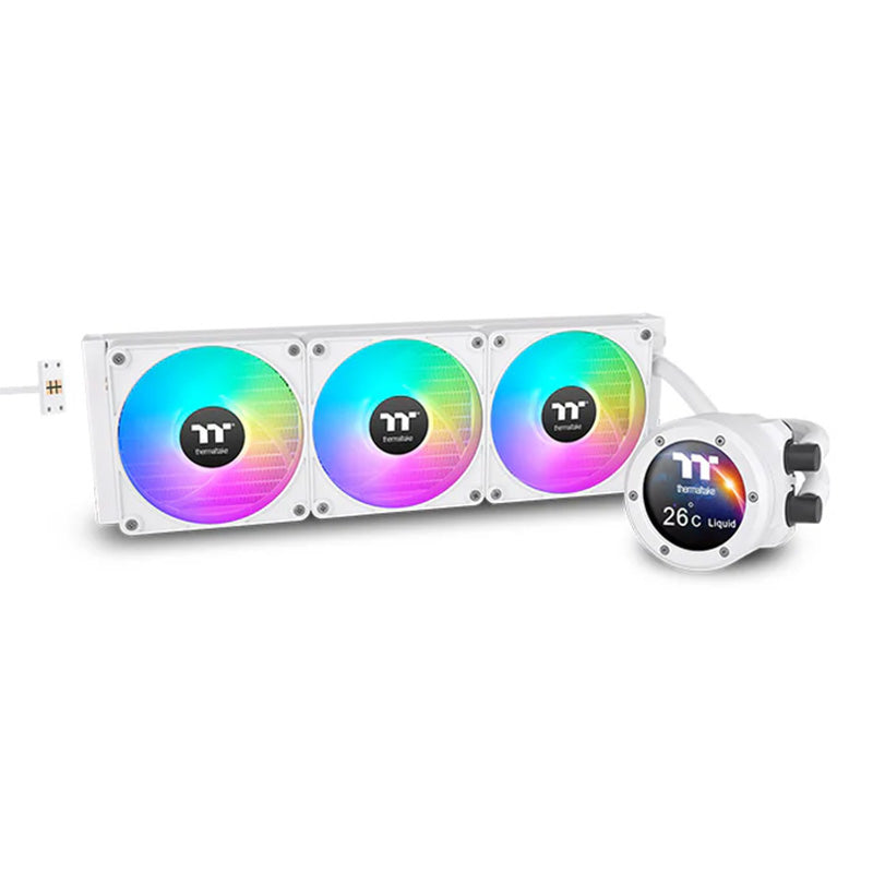 Thermaltake TH360 V2 Ultra EX ARGB 360mm AIO Liquid CPU Cooler - Snow