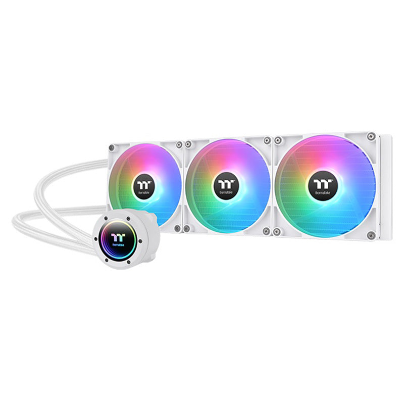 Thermaltake TH420 V2 ARGB 420mm AIO Liquid CPU Cooler - Snow