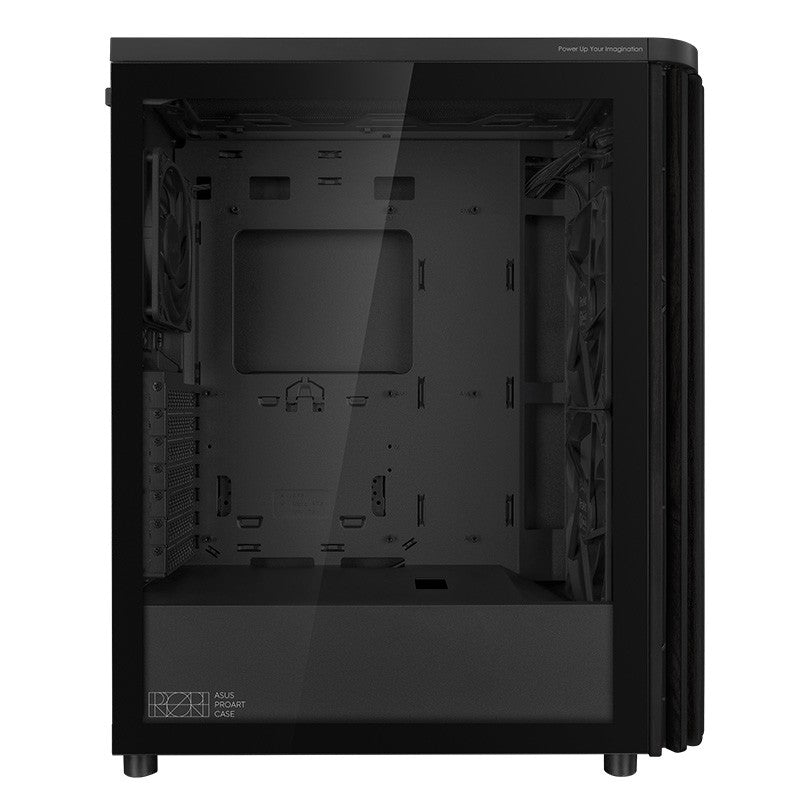 Asus ProArt PA401 TG Mid Tower ATX Case - Wood Edition (PROART PA401 WOOD TG PWM BLACK)