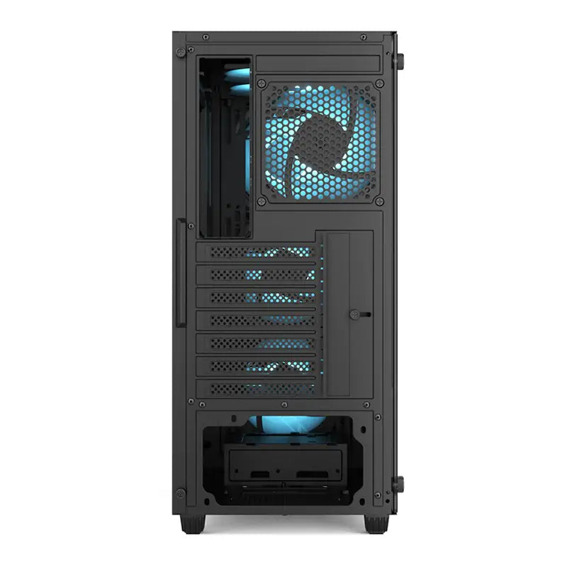 Equites 2605M RGB Tempered Glass Mid Tower ATX Case - Black