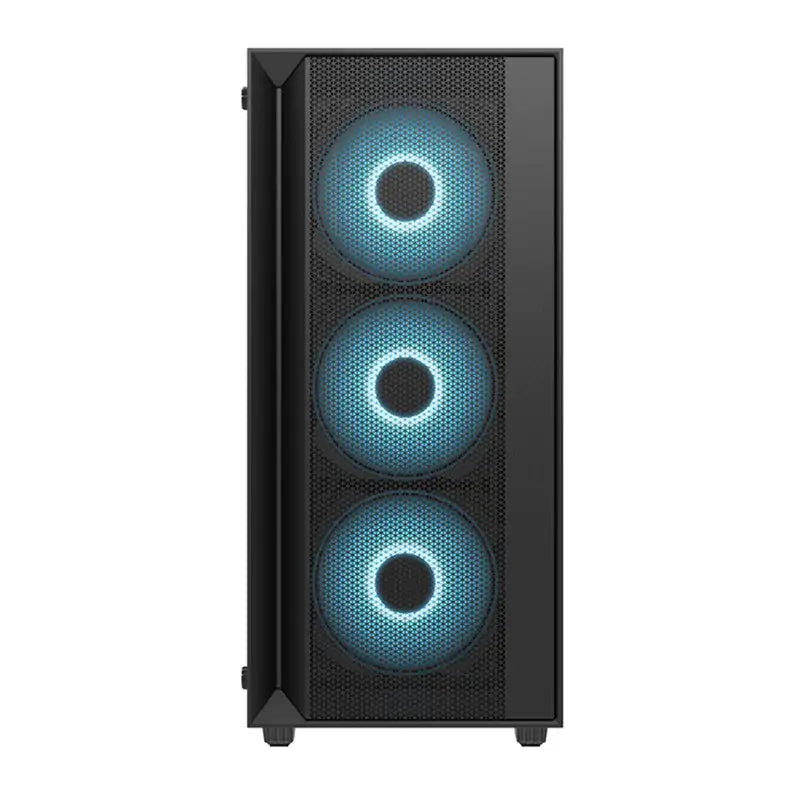 Equites 2605M RGB Tempered Glass Mid Tower ATX Case - Black