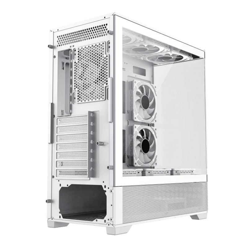 Gamemax Vista AW ATX Mid-Tower white 6x ARGB fan