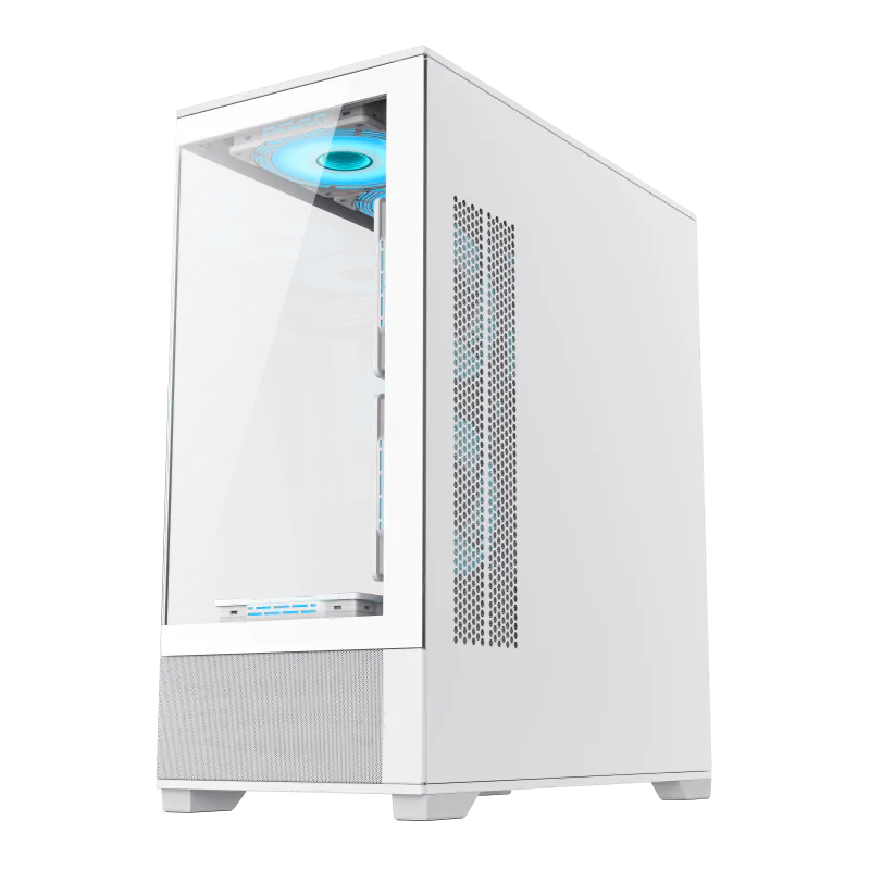 Gamemax Vista AW ATX Mid-Tower white 6x ARGB fan