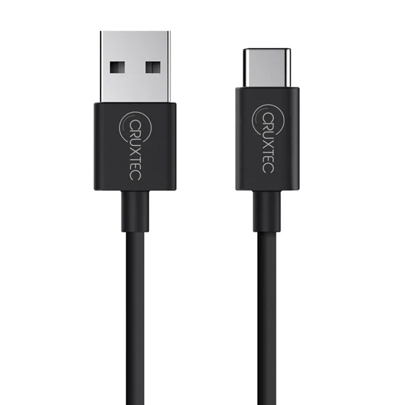 Cruxtec USB-A to USB-C Cable for Mobile Device Syncing & Charging Cable - 2m