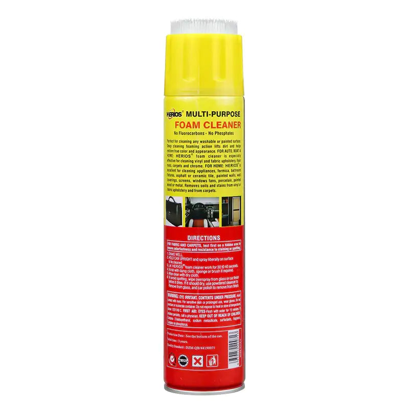 Herios HC001 650ml Multi-Purpose Foam Cleaner with Brush