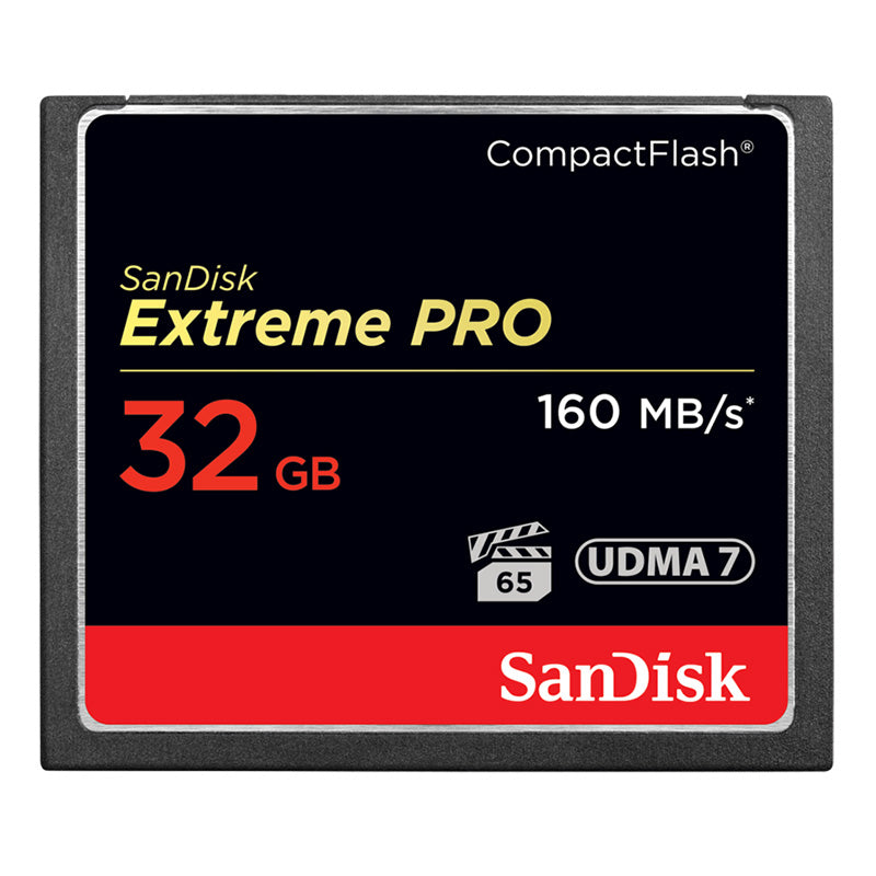 Sandisk 32GB Extreme Pro 160 MB/s RW Compact Flash Card