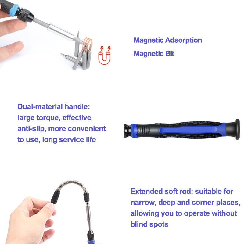 126 in 1 MPrecision Screwdriver Set with 112 Bits Magnetic Repair Tool Kit Micro Built-In Box for Electronics PC Phone Laptop Drones Watch