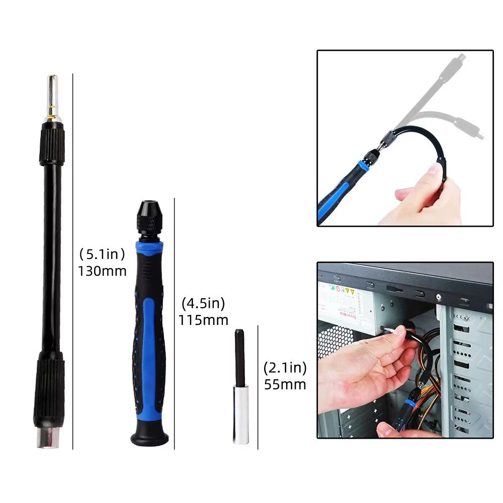 126 in 1 MPrecision Screwdriver Set with 112 Bits Magnetic Repair Tool Kit Micro Built-In Box for Electronics PC Phone Laptop Drones Watch