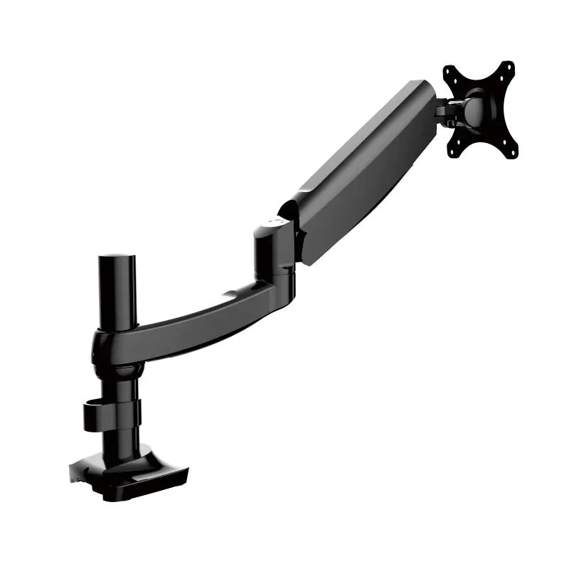 Loctek Pro Mount, 10"-30" Single Gas Spring Monitor Stand - Black - Ergonomic 360deg Swivel Arm - Max Load 5kg Per Arm - VESA 75 & 100mm