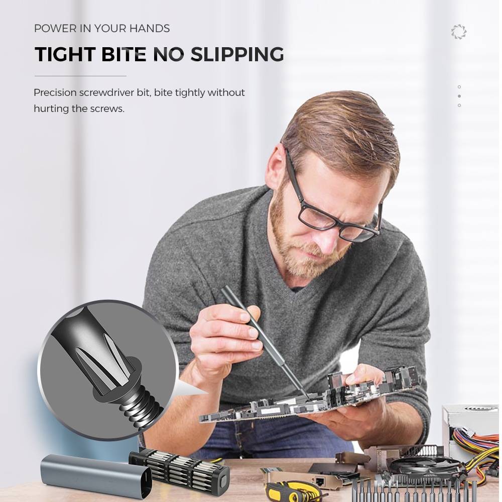 46 in 1  Precision Screwdriver Set with 42 bits Magnetic Repair Tool Kit Micro built-in box for Electronics PC Phone Laptop Drones Watch, Mini Tool