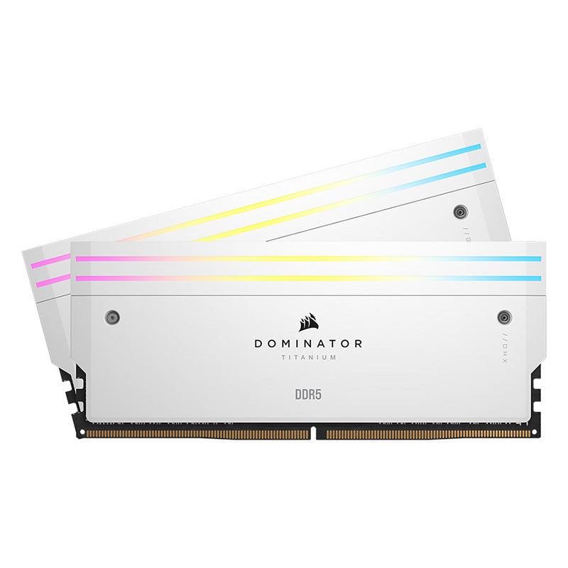 Corsair 32GB  CMP32GX5M2X6600C32W Dominator Titanium RGB CL32 6600MHz DDR5 RAM - White
