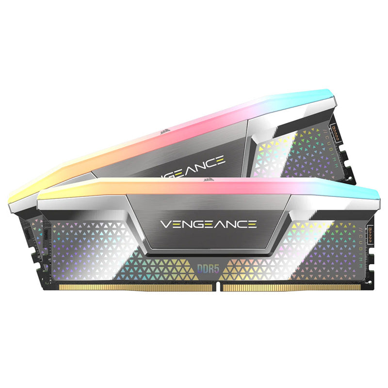 Corsair 48GB  CMHC48GX5M2X8400C40 Vengeance RGB CL40 8400MHz DDR5 RAM - Silver