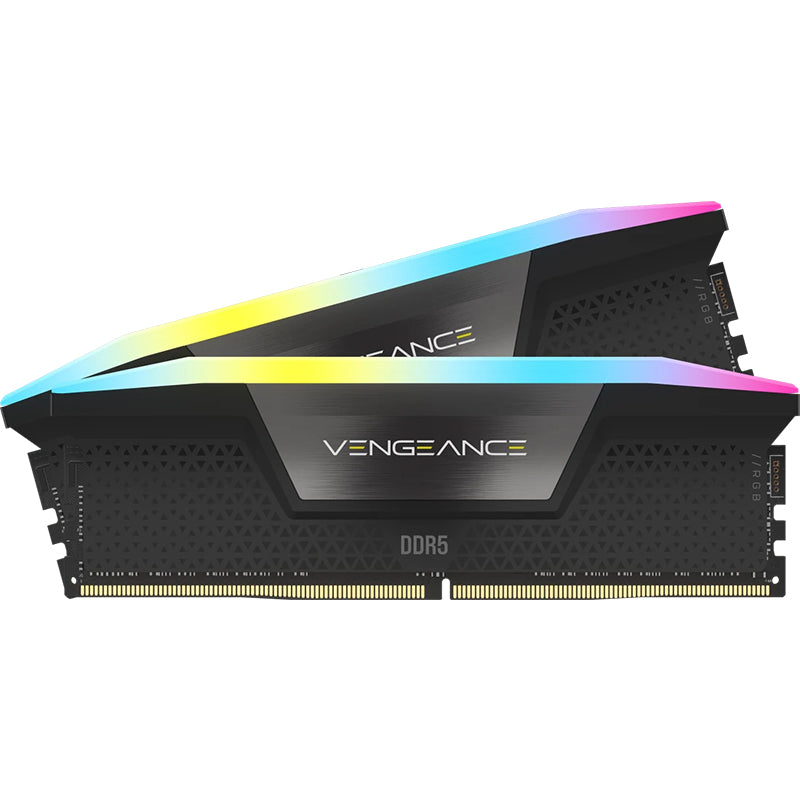 Corsair 64GB  CMH64GX5M2B5600C40 Vengeance RGB CL40 5600MHz DDR5 RAM - Black