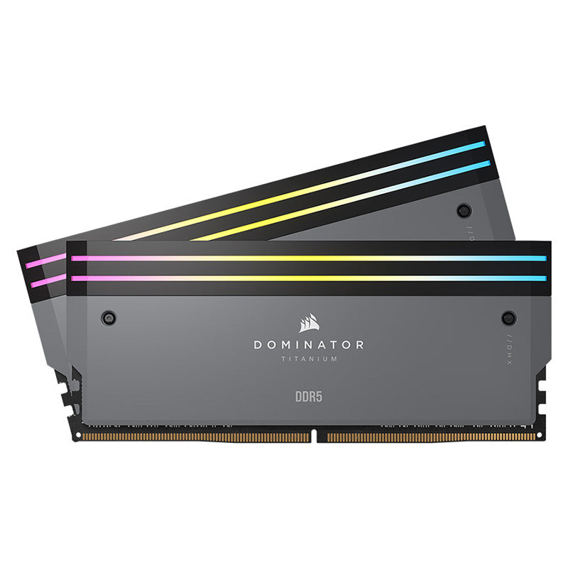 Corsair 64GB  CMP64GX5M2B6000Z30 Dominator Titanium RGB CL30 6000MHz DDR5 RAM - Grey