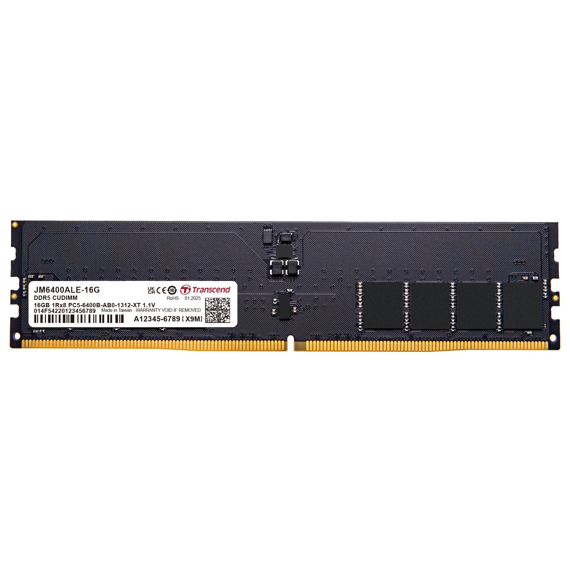 16GB JM DDR5 6400 CUDIMM 1Rx8 1x16GB CL52 1.1V