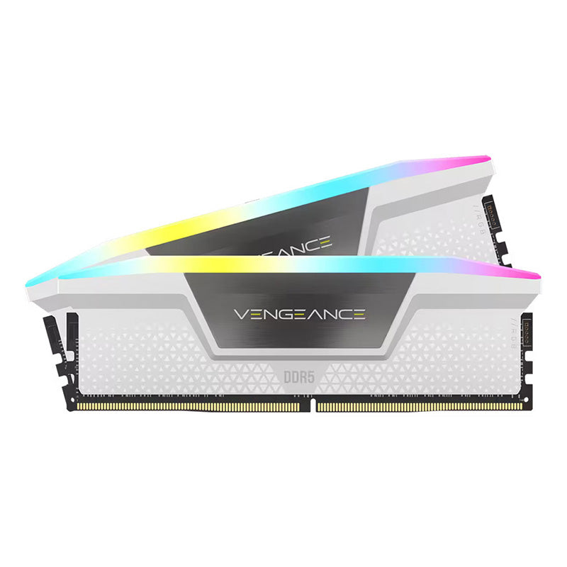 Corsair Vengeance RGB 32GB  C40 6000MHz DDR5 DRAM - White