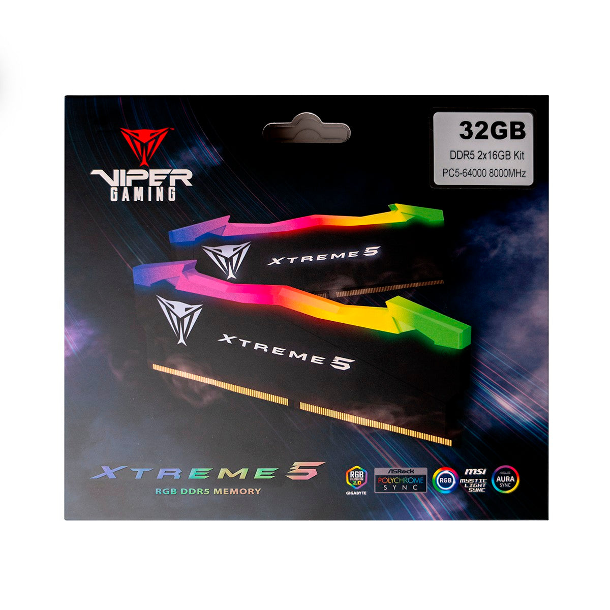 PATRIOT  Xtreme 5 RGB 32GB DDR5 8000MT/s [16GBx2 Kit]