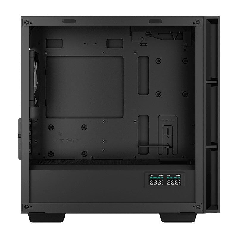 DeepCool CH360 Digital Tempered Glass M-ATX Case - Black
