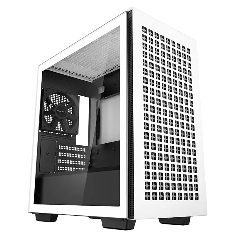 DeepCool CH370 Mini Tower Micro ATX Case - White