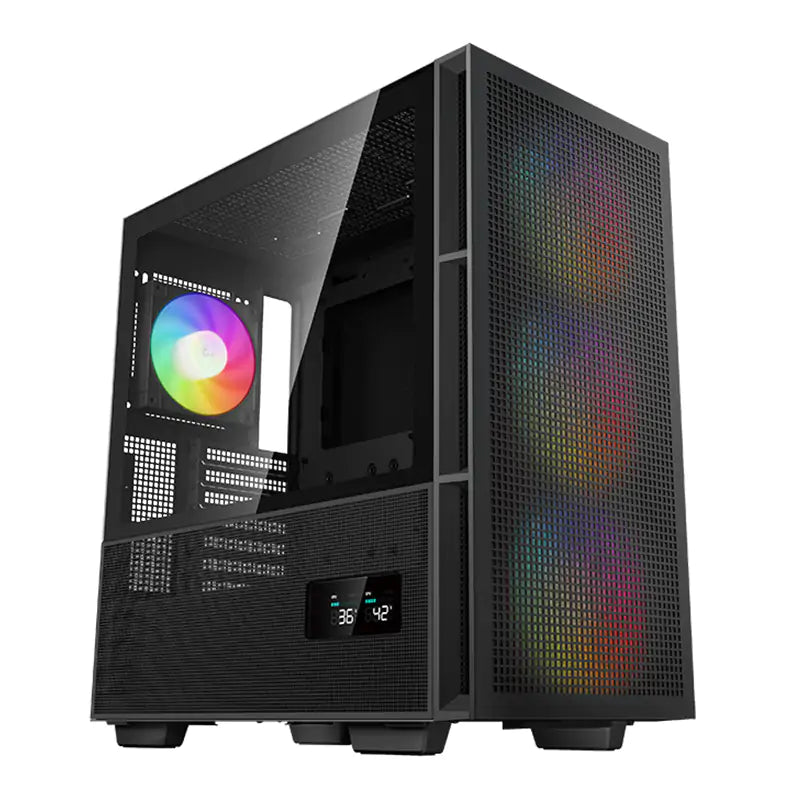 DeepCool CH560 Digital Tempered Glass Mid Tower E-ATX Case Black - R-CH560-BKAPE4D-G-1