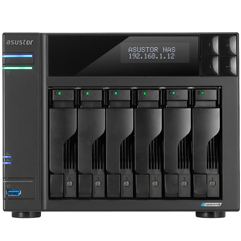 Asustor Lockerstor 6 Gen2 Intel Celeron N5105 Quad Core Jasper Lake 2.0 GHz 8GB RAM Tower NAS