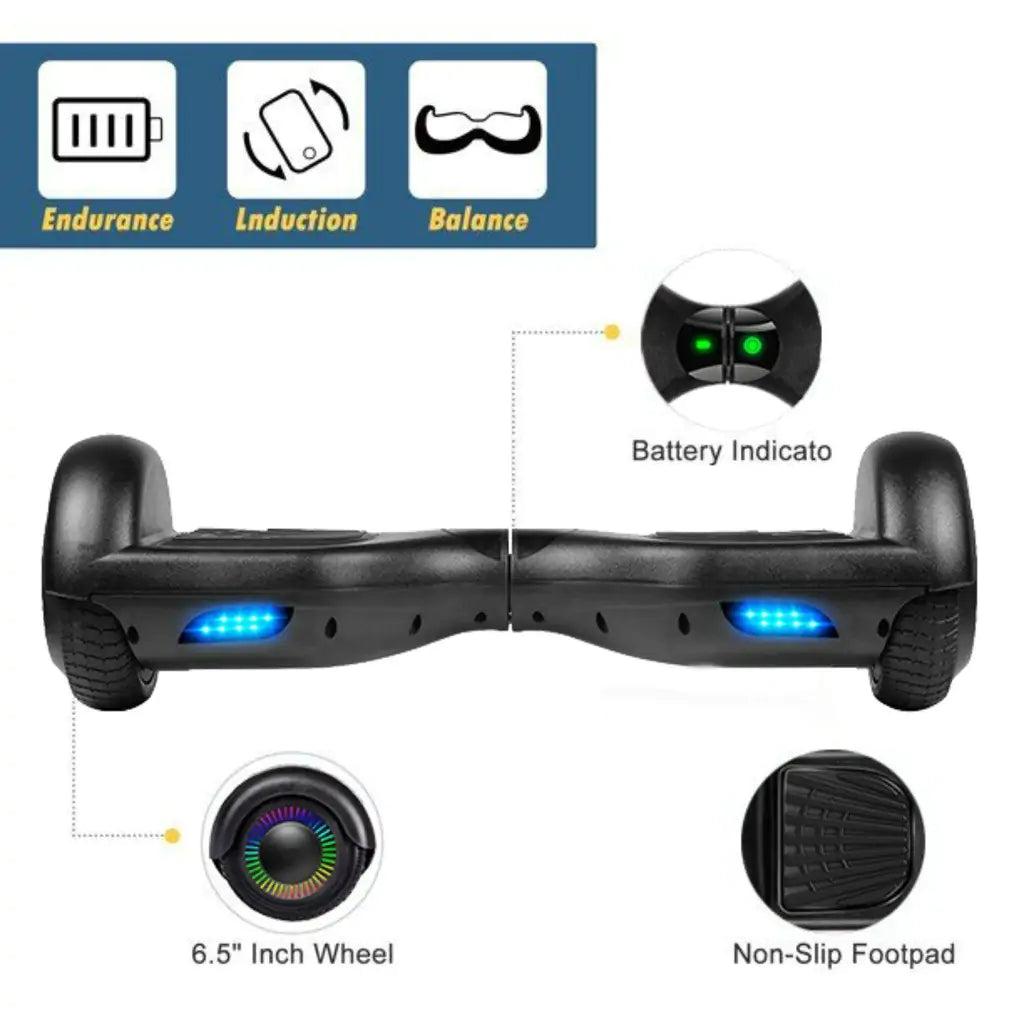 Funado Smart-S RG1 Hoverboard Bluetooth Speaker Self Balancing Scooter Black