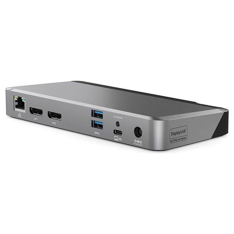 Alogic DX2 Dual 4K Display Universal USB Docking Station with 100W Power Delivery