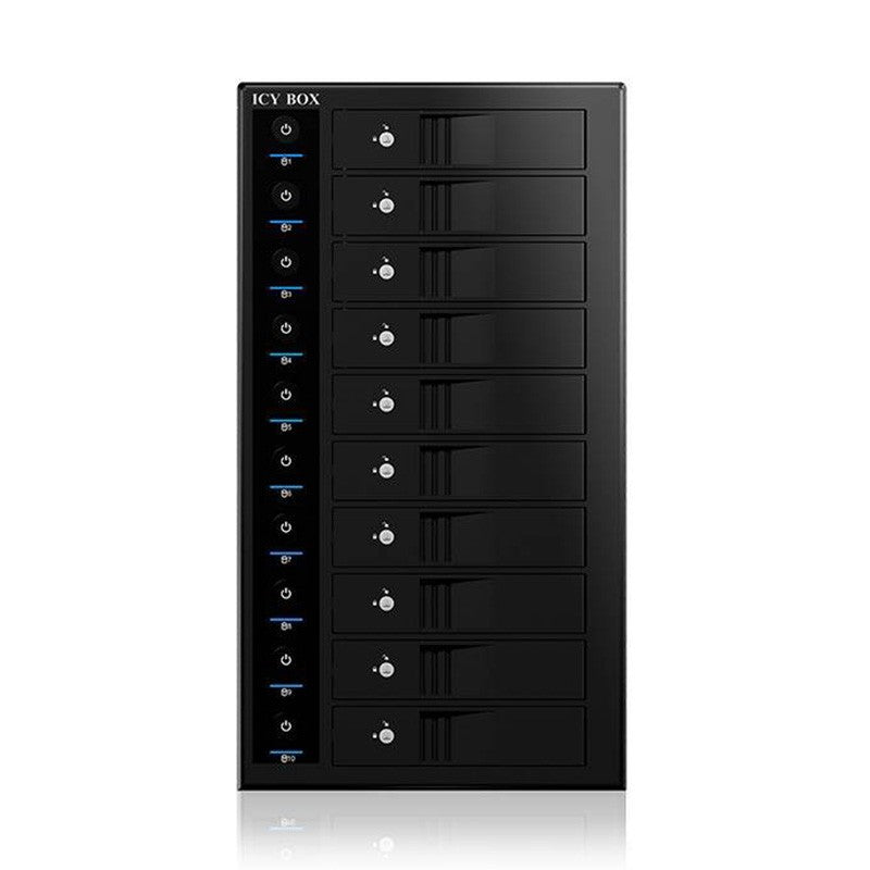 ICY BOX 10-Bay 3.5in External Hard Drive Enclosure