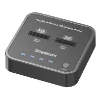 Simplecom SD550 USB 3.2 Gen 2 to Dual Bay NVMe M.2 SSD Docking Station