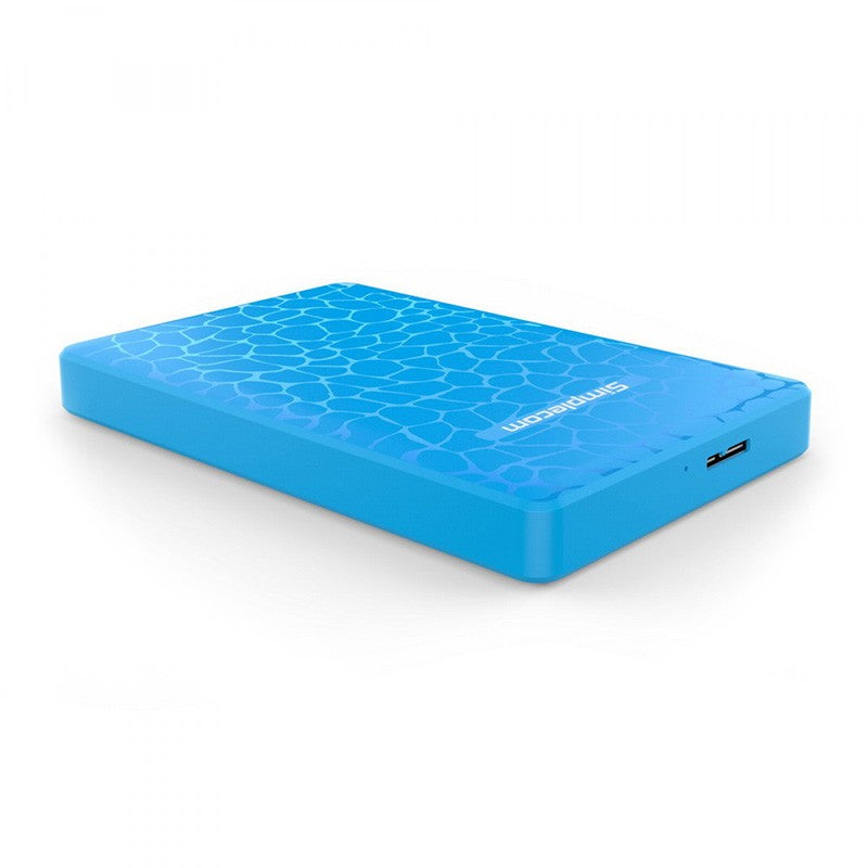 Simplecom Tool Free 2.5in SATA to USB 3.0 HDD/SSD Enclosure Blue