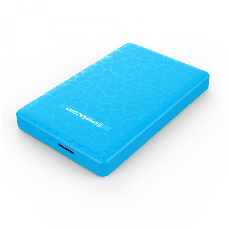 Simplecom Tool Free 2.5in SATA to USB 3.0 HDD/SSD Enclosure Blue