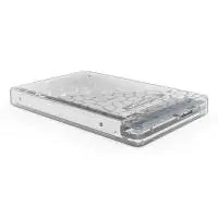 Simplecom SE101-CL Tool Free 2.5in SATA to USB 3.0 HDD/SSD Enclosure Clear