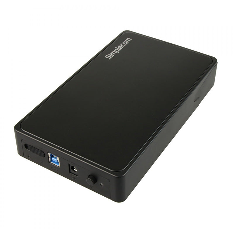 Simplecom Tool Free 3.5inch USB 3.0 Hard Drive Enclosure - Black